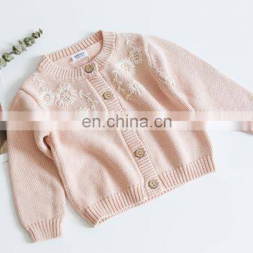 Children's Flowers Sweater 2020 Full Sleeves Clothes Girls Sweater photo-2