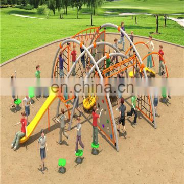 EU standard physical training series Baihe outside outdoor plastic slides playground guaranteed quality