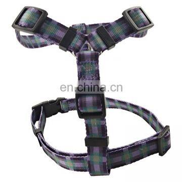 durable factory price cheap plaid dog harness quick release