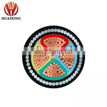 Huadong cable low Voltage(0.6/1KV) Underground   4 core armoured electric  cable