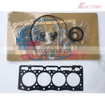 For KUBOTA V1505-T full complete gasket kit with cylinder head gasket