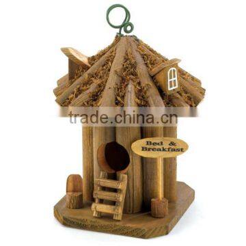 Custom Logo Garden Hanging Small Antique Wooden Bird House