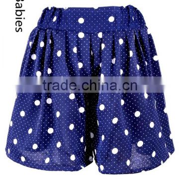 Wholesale fancy skirts for girls polka dot fabric print short skirt