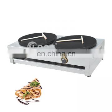 Double Plate Gas Crepe Maker Commercial Crepe Maker Machine Energy Saver Gas Pancake Maker