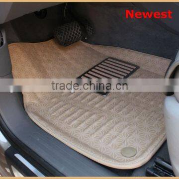 Wearproof leather 3D car carpet