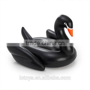 2016 Giant black inflatable swan pool float