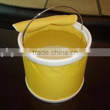 foldable fishing bucket with lid