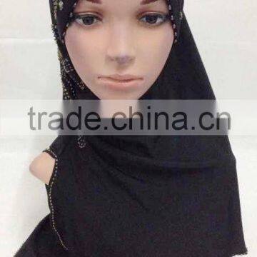 PR023 Popular handmade beading superb muslim scarf