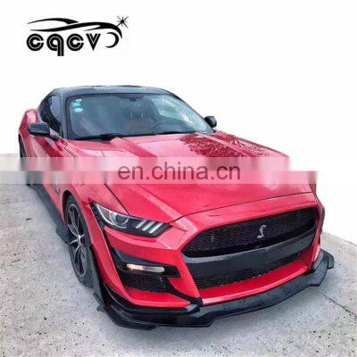 G.T.500 Look Auto Tuning Car Body for Ford Mustang 2015-2019 With Front Bumper Front Lip Diffuser