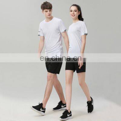 Wholesale Unisex Plain Dyed Custom Logo Quick Dry Polyester T Shirt photo-4