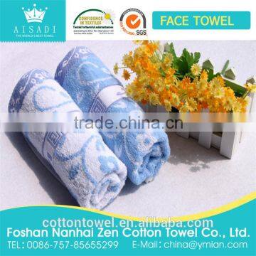 wholesale super cheap 100% cotton fabric plain dyed soft size face towel