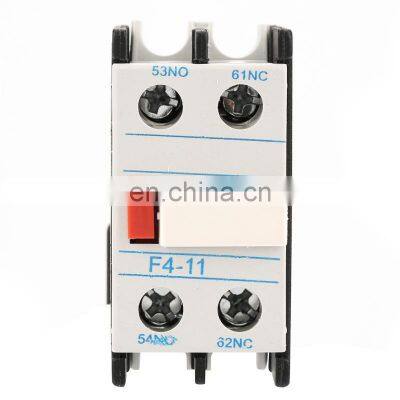 F4-11 Auxiliary contact CJX2 AC contactor supporting LA1-DN11 1NO+1NC auxiliary contact block for CJX2 LC1-D series