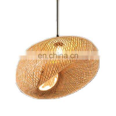 New Arrive Environmental Friendly Bamboo Material Modern Creative Teahouse Traditional  Hanging Lamp