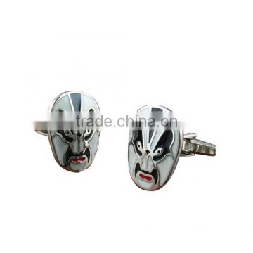 Facial Make Cufflinks with nickel plating