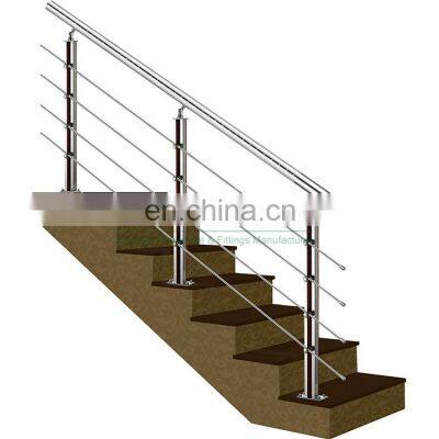 A319 Inox Ss Interior Rod Tube Balustrade Stainless Steel Stair Round Pipe Baluster Handrail