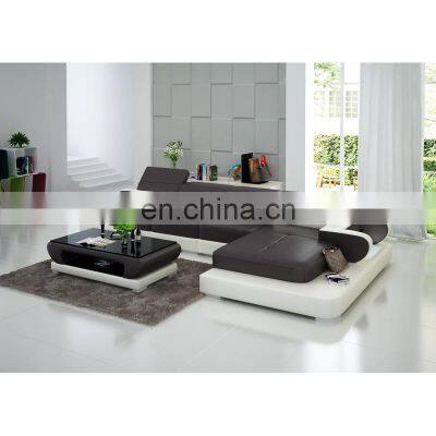 European-style Living Room Combination Set Top Layer Leather Sofa Furniture