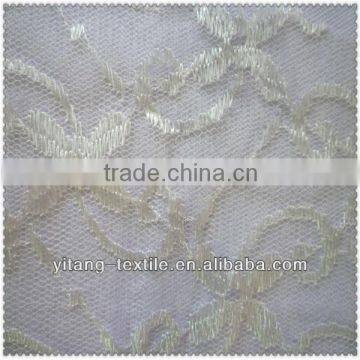 Newest hot sale polyester mesh lace fabric for dress