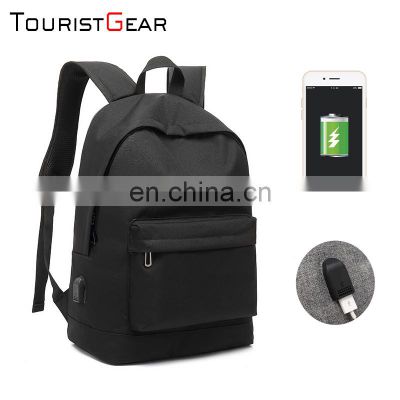 China supplier fashion school bags backpack for computer bag with USB  bags for high school students