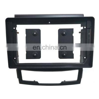 Car Radio Frame For 2011-2013 Ssangyong Korando Car Player Navigation Retrofit Installation Kit With Power Cable