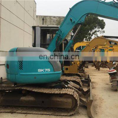 Second hand sk75 original excavator