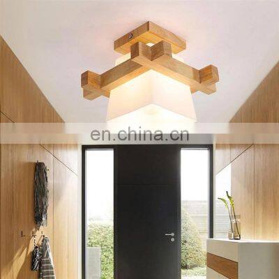 Pendant Light Wood Suspension Lantern Ceiling Light For Restaurant Bar Cafe Home Decor Ceiling Light