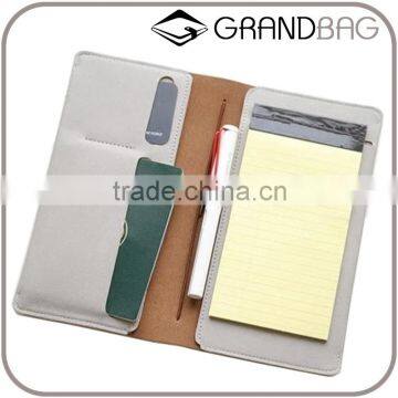 wholesale slim genuine plain leather passport holder organier bag ticket holder travel wallet