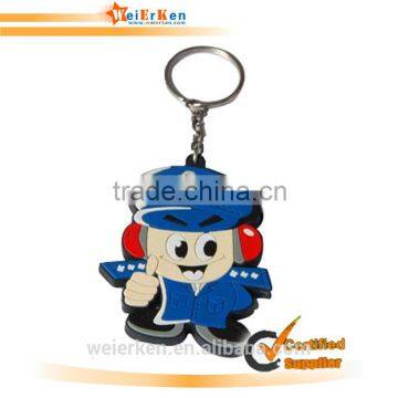 customs shape keychains wholesale soft pvc rubber keychain passed EN71