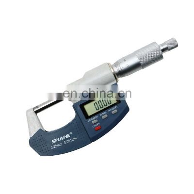 SHAHE 0.001 mm 0-25 mm Digital Micrometer Electronic Micrometer With Scale Line Outside Micrometer