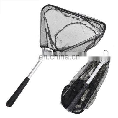 Folding Lightweight Fishing Net Extended Telescopic Rod Handle Aluminum Alloy Fish Catch Fishing Aluminum Landing Net