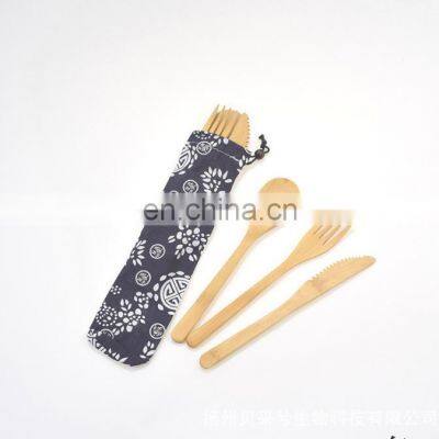 Fancy Eco-friendly Disposable Kitchenware Fork And Spoon Bamboo With Toothpick
