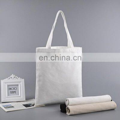 Wholesale High Quality 100% Recycled Cotton Bag Cheap 12oz Blank Custom Logo Canvas Tote Bag Promotional Plain Canvas Bag photo-2