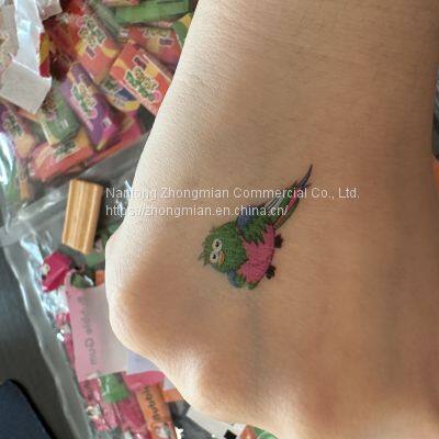 Fancy 4cm, 7cm Fruit Flavour Chewing Gum Tatoo Chicle Tatoo Bubble Gum in Bags, Jars photo-2