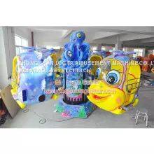 Guangdong Zhongshan Tai Le Tour Indoor and Outdoor Small and Medium-sized Playground Game Room Children's Rotating Small Aircraft Octopus Paul Blue Marine Theme Automatic Controlled Aircraft Rotating Lifting photo-2
