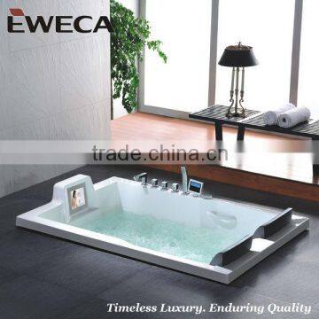 Acrylic SPA Massage Bathtub for Two Person