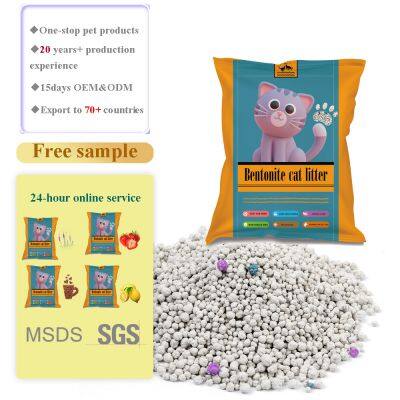 Pet product: hot sell bentonite cat litter with fast clump