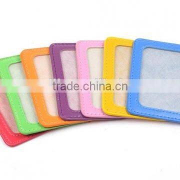 leather ID card holder id badge holders/student id card holder