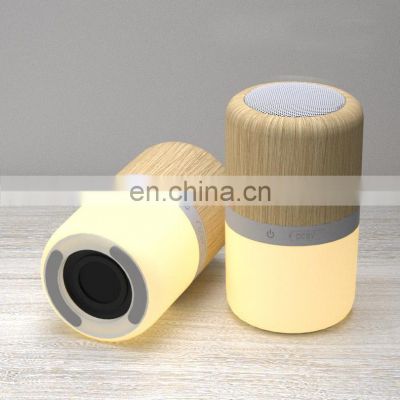 Portable Super Base Stereo Speaker Column Powered Wireless Luminous Bamboo Speaker