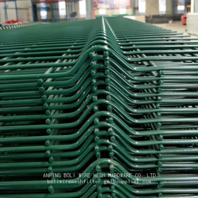 BEST Fence supplier PE Coated and PVC coated welded Wire fencing Curvy Welded Wire Mesh Fence/BOLI WIRE MESH QUALITY WELDED WIRE FENCING