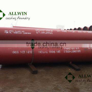 ductile iron sewer pipe EN598