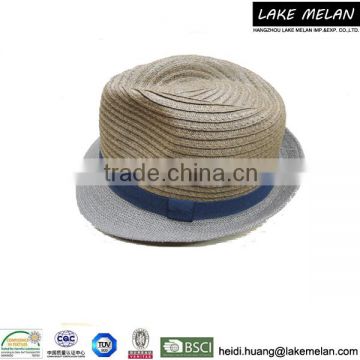 100% Paper Bowler Hat With Decoration For Men