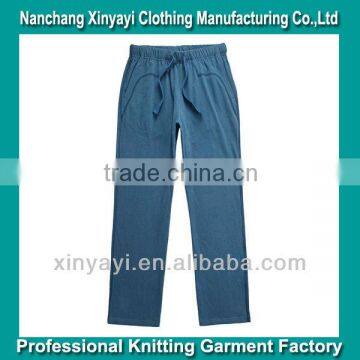 Men's plain loose sweat pants wholesale long pants in China clothing factory