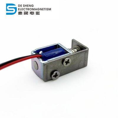 Оптовая продажа DS-0415 12v 24v миниатюрного соленоида с выдвижным сердечником, ходом 3 мм, открытого корпуса