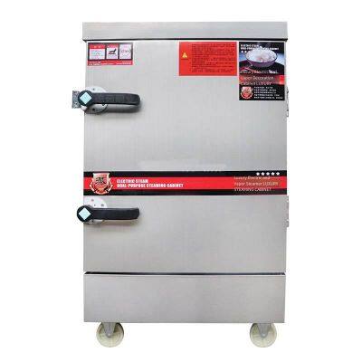 Deru 8/12/24-tray Electric Rice Steaming Cabinet, Rice Steaming Trolley for Hotels and School Canteens, Rice and Steamed Bun Machine for Enterprises and Construction Site Canteens photo-3