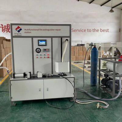 hongyuan supplies a multi-functional integrated machine for dry powder filling, inflation, and valve disassembly