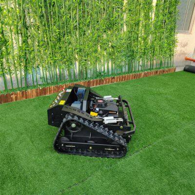 Industrial Petrol Cordless 0~6km/h Radio Control Electric Slope Mower With Rubber Track photo-6