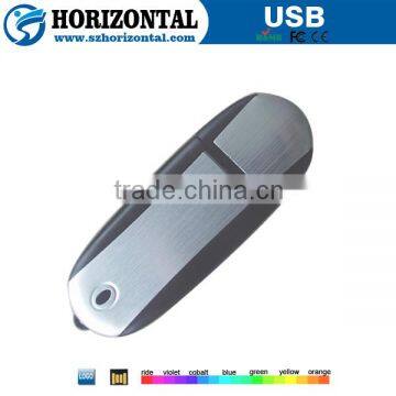 Oval Aluminum promotional usb flash drive with custom logo