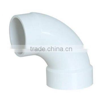 ASTM standard 4" upvc plastic fittings 90deg street elbow