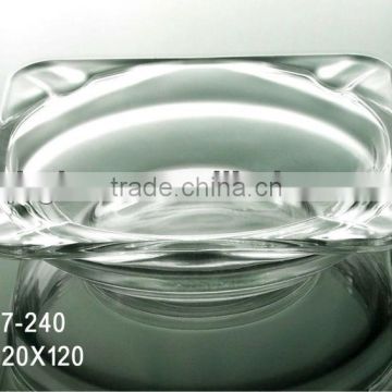 High Quality Transparent Glass Cigar Ashtray with logo customized