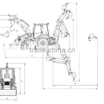 High Quality XD850 Earth Moving Equipment Backhoe Loader for Sale photo-5