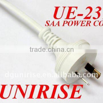 Australia power cord with SAA plug